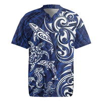 New Zealand Connecting with Seas Rugby Jersey Maori Tribal and Sea Animals Tattoo - White Glass Style