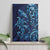 New Zealand Connecting with Seas Canvas Wall Art Maori Tribal and Sea Animals Tattoo - Sea Texture Glass Style