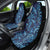 New Zealand Connecting with Seas Car Seat Cover Maori Tribal and Sea Animals Tattoo - Sea Texture Glass Style