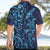 New Zealand Connecting with Seas Hawaiian Shirt Maori Tribal and Sea Animals Tattoo - Sea Texture Glass Style