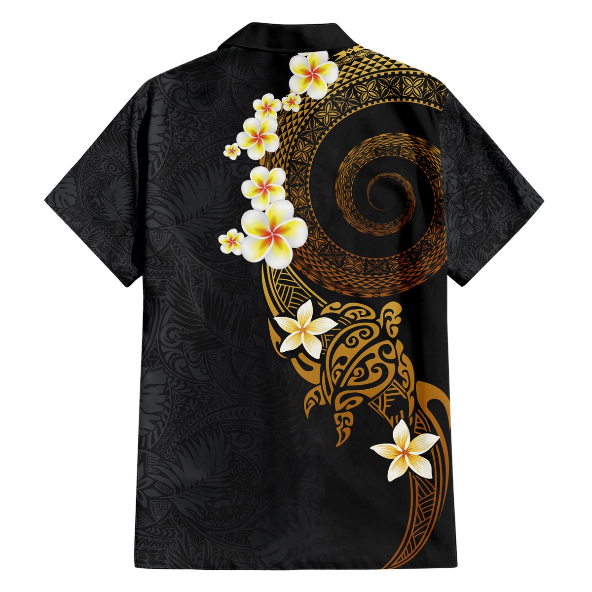 Polynesian Spiral Tribal Tattoo Hawaiian Shirt Golden Color LT03 - Polynesian Pride
