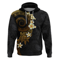 Polynesian Spiral Tribal Tattoo Hoodie Golden Color LT03 Pullover Hoodie Yellow - Polynesian Pride