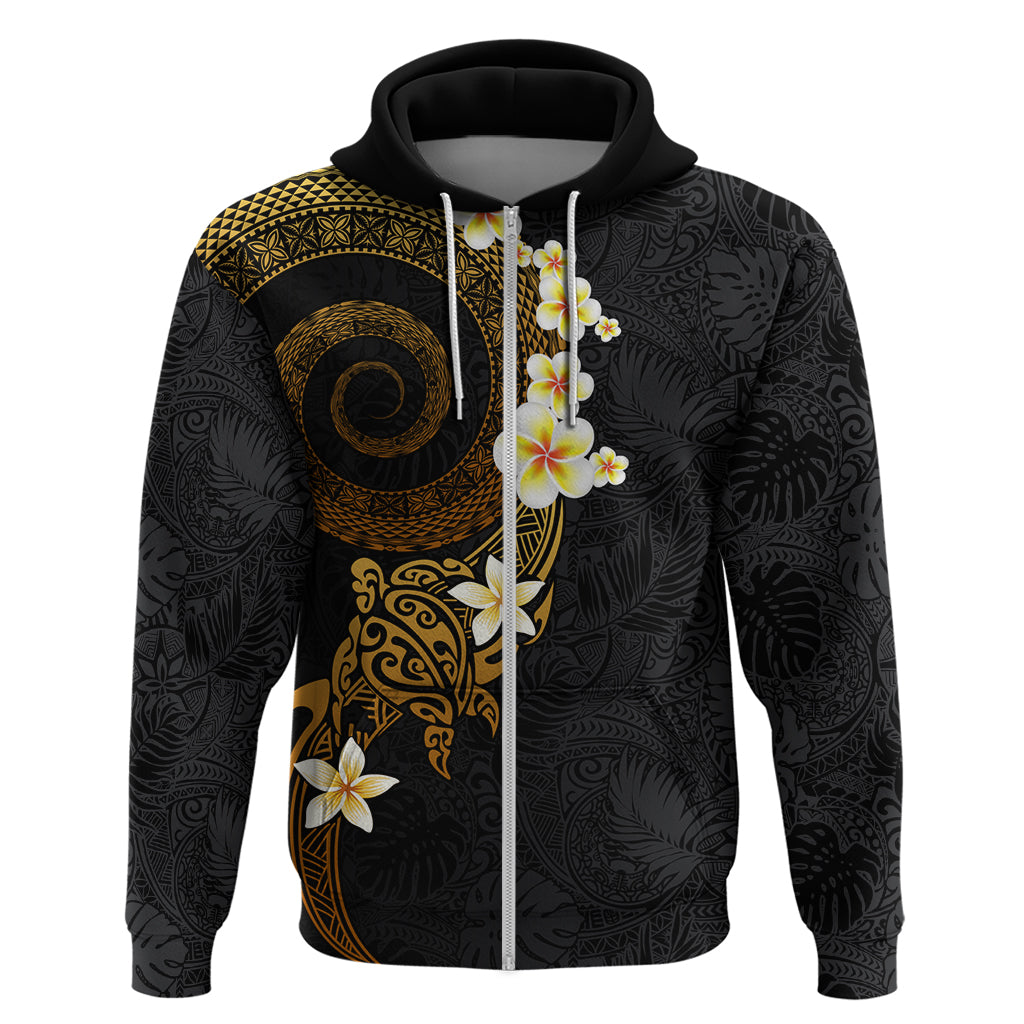 Polynesian Spiral Tribal Tattoo Hoodie Golden Color LT03 Zip Hoodie Yellow - Polynesian Pride