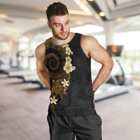 Polynesian Spiral Tribal Tattoo Men Tank Top Golden Color LT03 Yellow - Polynesian Pride
