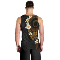 Polynesian Spiral Tribal Tattoo Men Tank Top Golden Color LT03 - Polynesian Pride