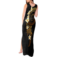 Polynesian Spiral Tribal Tattoo Tank Maxi Dress Golden Color LT03 - Polynesian Pride