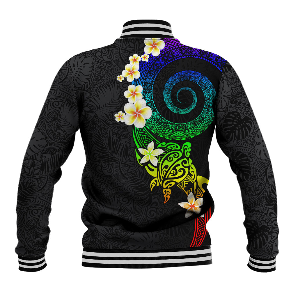 Polynesian Spiral Tribal Tattoo Baseball Jacket Fanciful Color LT03 - Polynesian Pride