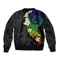 Polynesian Spiral Tribal Tattoo Bomber Jacket Fanciful Color LT03 - Polynesian Pride