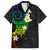 Polynesian Spiral Tribal Tattoo Family Matching Off The Shoulder Long Sleeve Dress and Hawaiian Shirt Fanciful Color