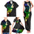 Polynesian Spiral Tribal Tattoo Family Matching Tank Maxi Dress and Hawaiian Shirt Fanciful Color