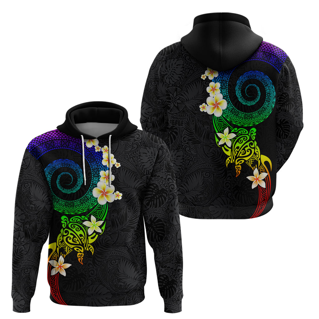 Polynesian Spiral Tribal Tattoo Hoodie Fanciful Color LT03 - Polynesian Pride