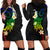 Polynesian Spiral Tribal Tattoo Hoodie Dress Fanciful Color