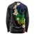 Polynesian Spiral Tribal Tattoo Long Sleeve Shirt Fanciful Color