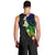 Polynesian Spiral Tribal Tattoo Men Tank Top Fanciful Color