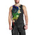 Polynesian Spiral Tribal Tattoo Men Tank Top Fanciful Color