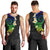 Polynesian Spiral Tribal Tattoo Men Tank Top Fanciful Color