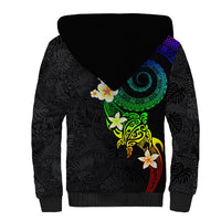 Polynesian Spiral Tribal Tattoo Sherpa Hoodie Fanciful Color LT03 - Polynesian Pride