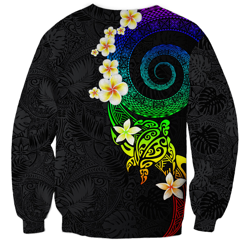 Polynesian Spiral Tribal Tattoo Sweatshirt Fanciful Color LT03 - Polynesian Pride