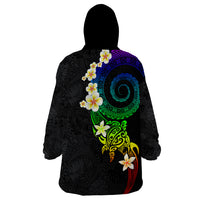 Polynesian Spiral Tribal Tattoo Wearable Blanket Hoodie Fanciful Color LT03 - Polynesian Pride