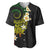 Polynesian Spiral Tribal Tattoo Baseball Jersey Reggae Color