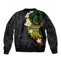 Polynesian Spiral Tribal Tattoo Bomber Jacket Reggae Color LT03 - Polynesian Pride