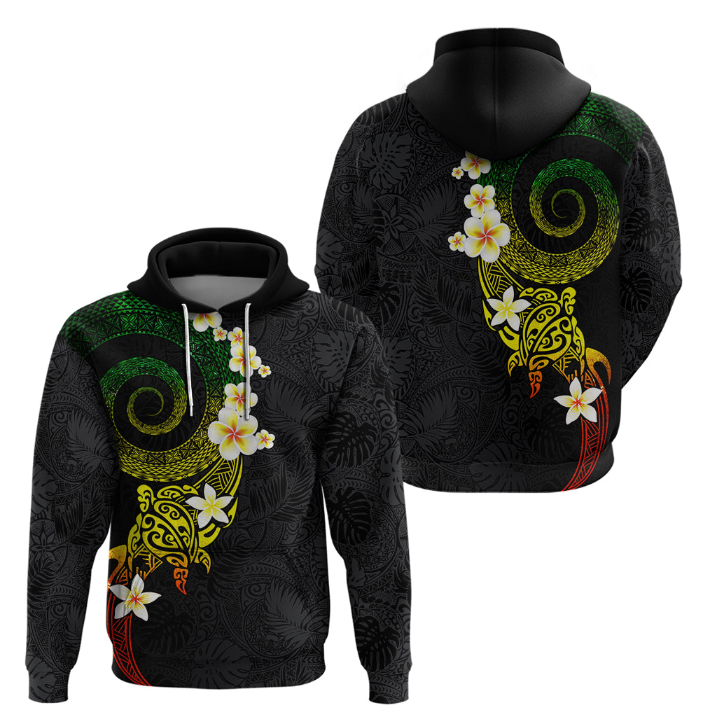 Polynesian Spiral Tribal Tattoo Hoodie Reggae Color LT03 - Polynesian Pride