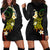 Polynesian Spiral Tribal Tattoo Hoodie Dress Reggae Color