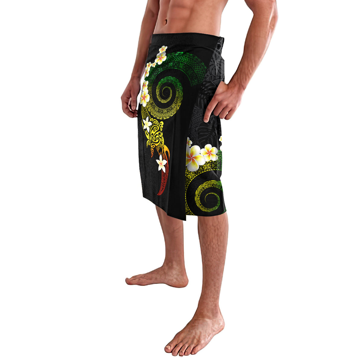 Polynesian Spiral Tribal Tattoo Lavalava Reggae Color LT03 - Polynesian Pride