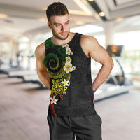 Polynesian Spiral Tribal Tattoo Men Tank Top Reggae Color LT03 Reggae - Polynesian Pride