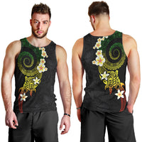 Polynesian Spiral Tribal Tattoo Men Tank Top Reggae Color LT03 - Polynesian Pride