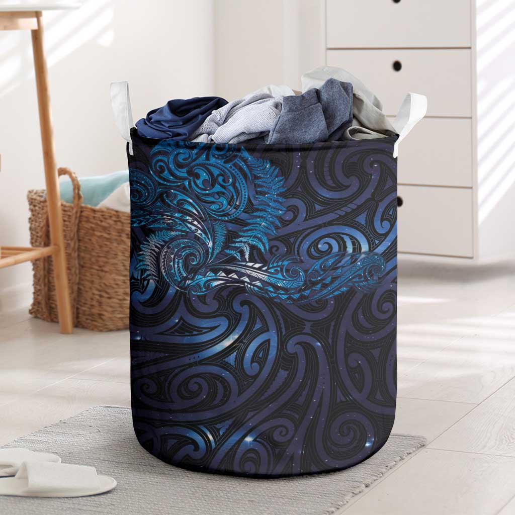 New Zealand New Year-Matariki Laundry Basket Aotearoa Maori Tattoo Galaxy Sky LT03 Multicolor - Polynesian Pride
