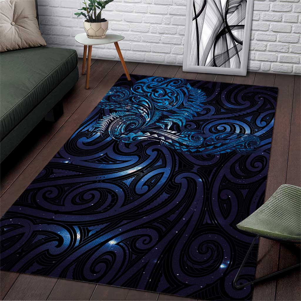 New Zealand New Year-Matariki Area Rug Aotearoa Maori Tattoo Galaxy Sky LT03 Multicolor - Polynesian Pride