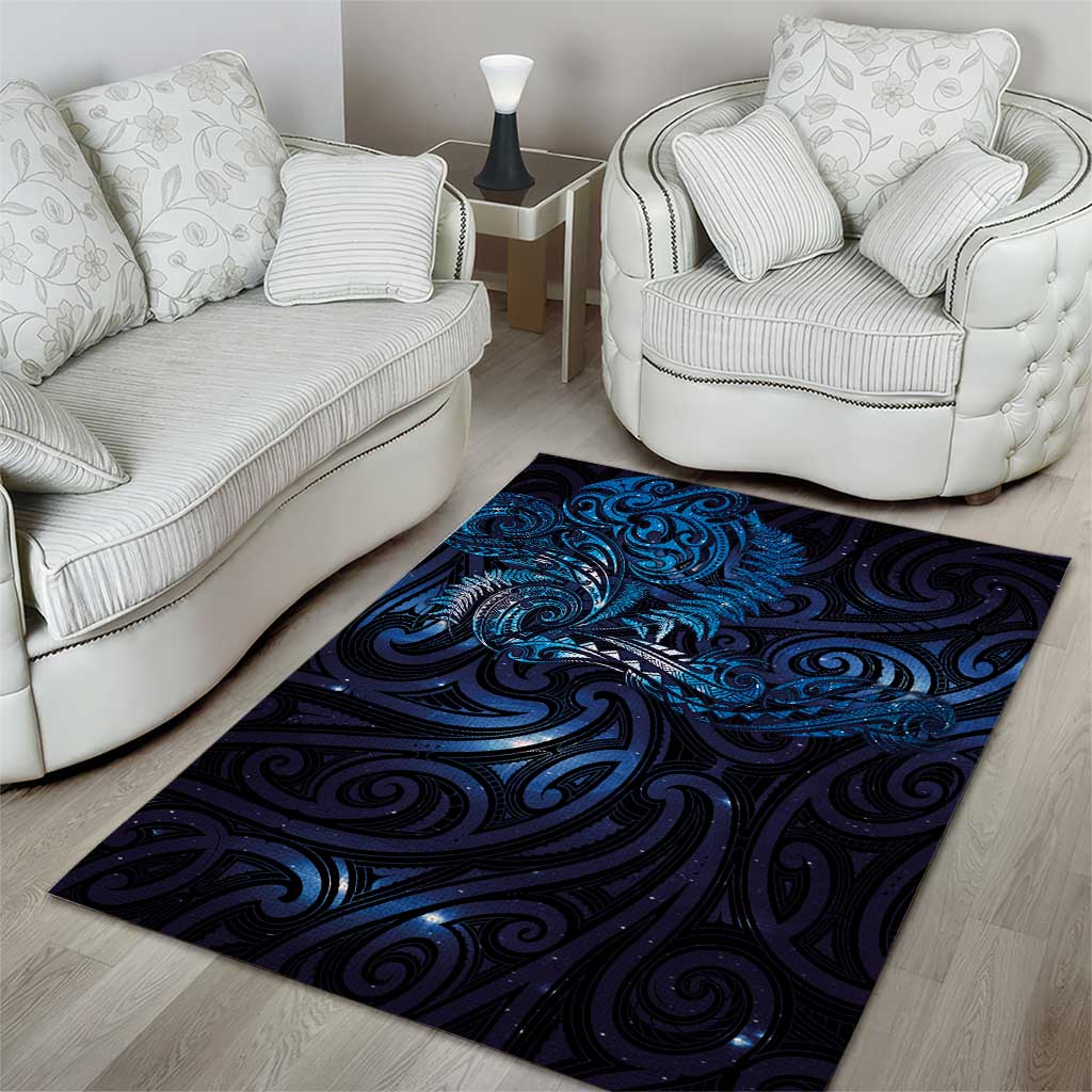 New Zealand New Year-Matariki Area Rug Aotearoa Maori Tattoo Galaxy Sky LT03 - Polynesian Pride