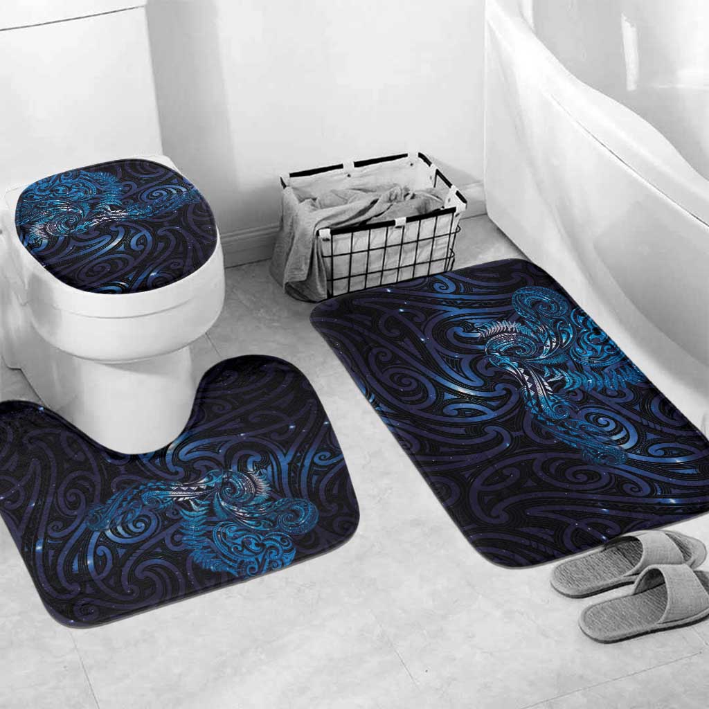 New Zealand New Year-Matariki Bathroom Set Aotearoa Maori Tattoo Galaxy Sky LT03 Mat Set Only (3 pcs) One Size Multicolor - Polynesian Pride