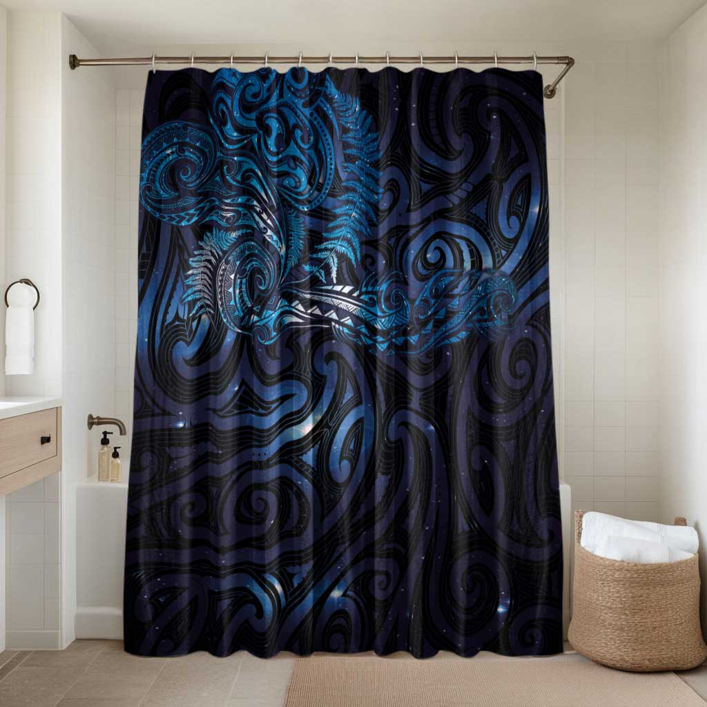 New Zealand New Year-Matariki Bathroom Set Aotearoa Maori Tattoo Galaxy Sky LT03 Shower Curtain Only Multicolor - Polynesian Pride