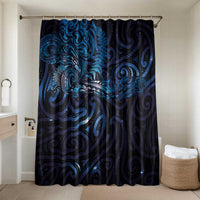 New Zealand New Year-Matariki Bathroom Set Aotearoa Maori Tattoo Galaxy Sky LT03 Shower Curtain Only Multicolor - Polynesian Pride