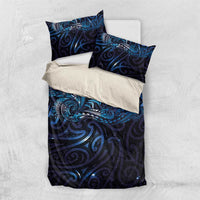 New Zealand New Year-Matariki Bedding Set Aotearoa Maori Tattoo Galaxy Sky LT03 US Twin 172cm x 218cm Multicolor - Polynesian Pride