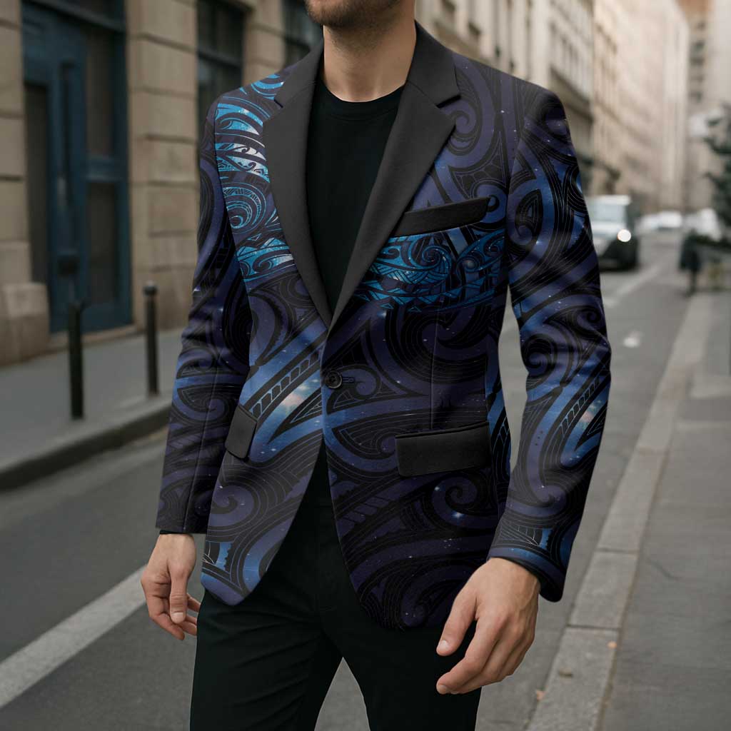 New Zealand New Year-Matariki Blazer Aotearoa Maori Tattoo Galaxy Sky LT03 - Polynesian Pride
