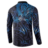 New Zealand New Year-Matariki Button Sweatshirt Aotearoa Maori Tattoo Galaxy Sky LT03 - Polynesian Pride