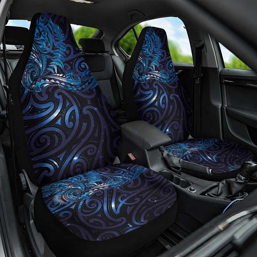 New Zealand New Year-Matariki Car Seat Cover Aotearoa Maori Tattoo Galaxy Sky LT03 One Size Multicolor - Polynesian Pride