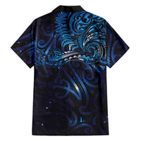 New Zealand New Year-Matariki Family Matching Off Shoulder Maxi Dress and Hawaiian Shirt Aotearoa Maori Tattoo Galaxy Sky