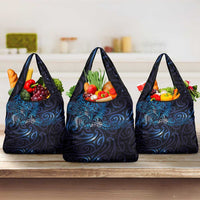 New Zealand New Year-Matariki Grocery Bag Aotearoa Maori Tattoo Galaxy Sky LT03 3-pack One Size Multicolor - Polynesian Pride