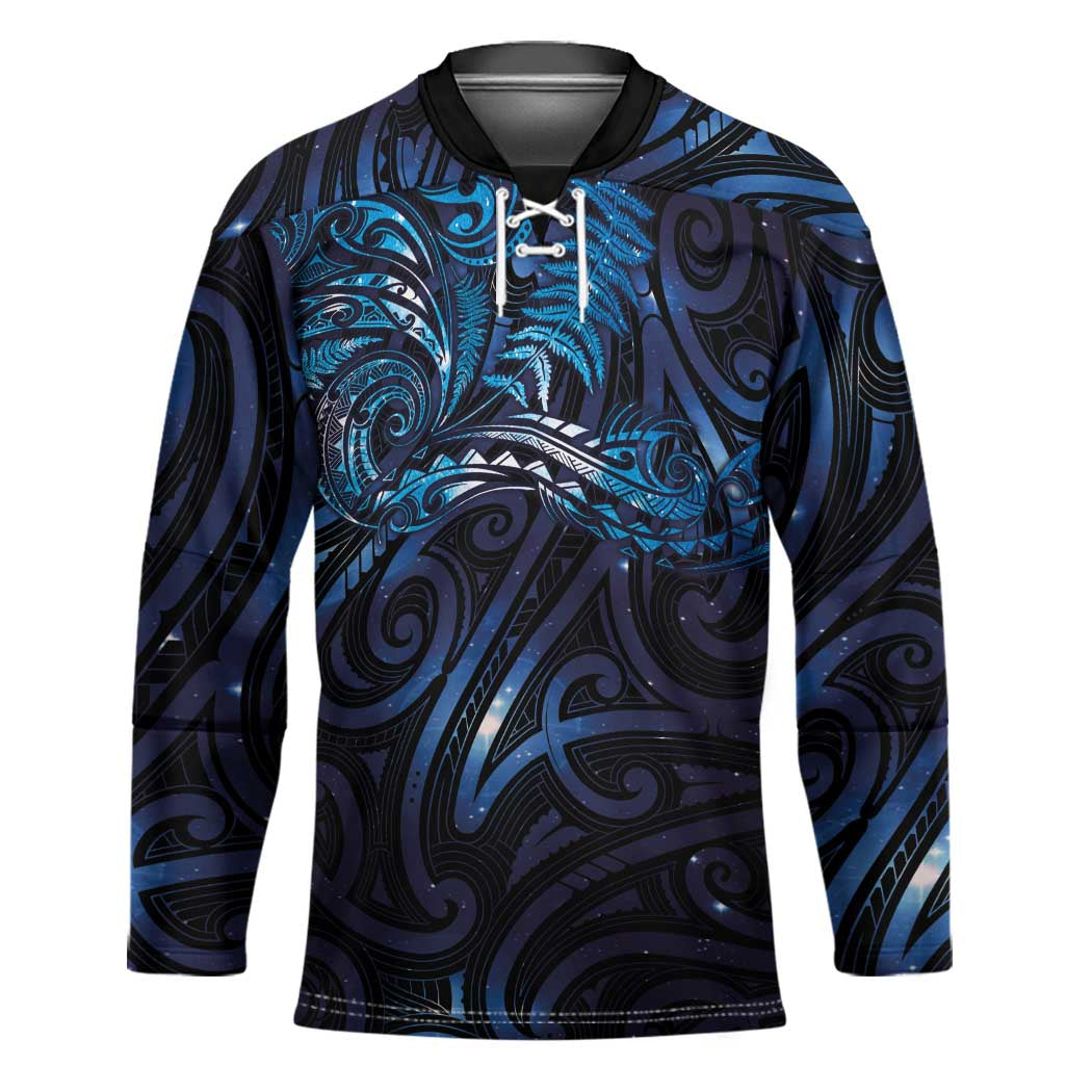 New Zealand New Year-Matariki Hockey Jersey Aotearoa Maori Tattoo Galaxy Sky LT03 Unisex Multicolor - Polynesian Pride