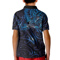 New Zealand New Year-Matariki Kid Polo Shirt Aotearoa Maori Tattoo Galaxy Sky