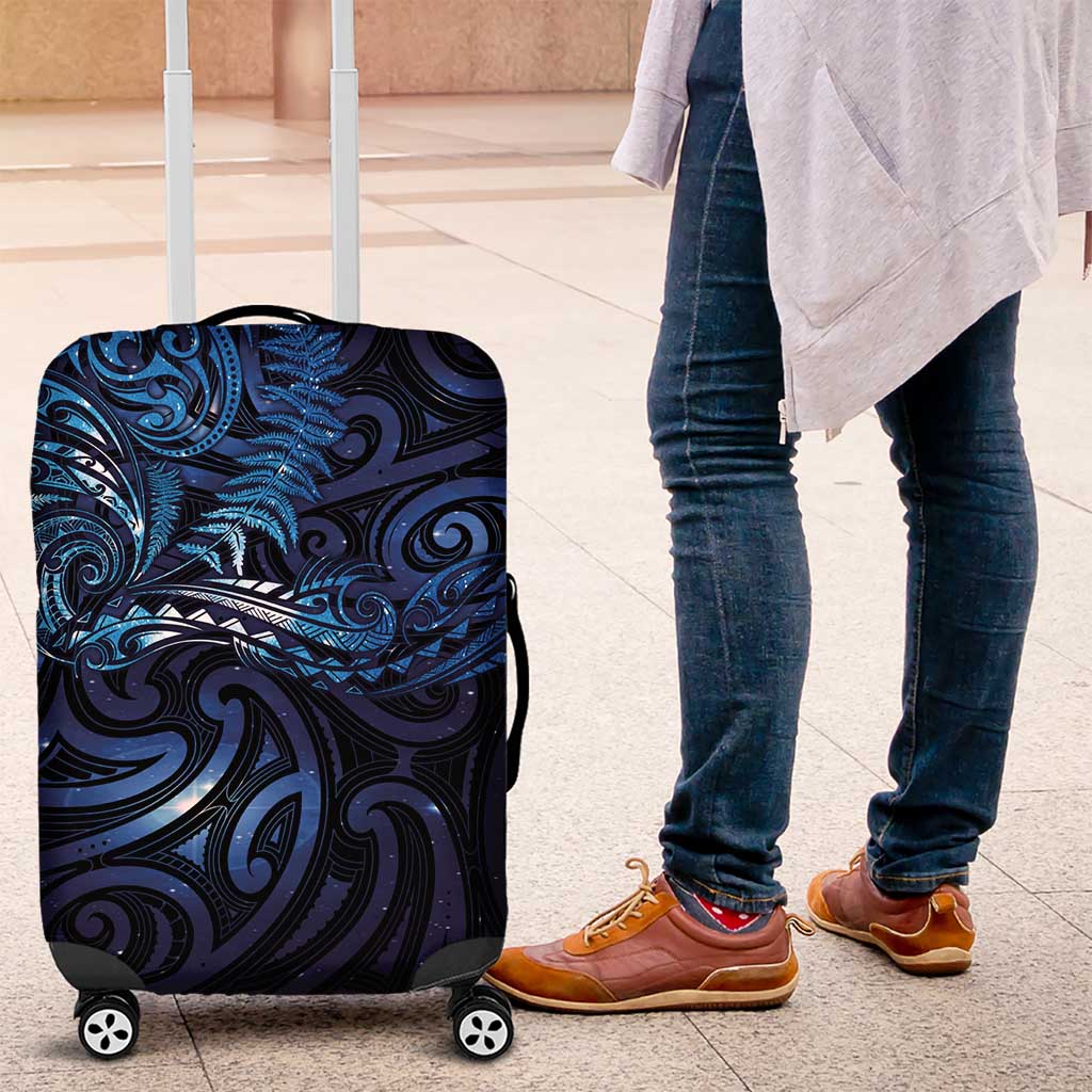 New Zealand New Year-Matariki Luggage Cover Aotearoa Maori Tattoo Galaxy Sky LT03 Multicolor - Polynesian Pride