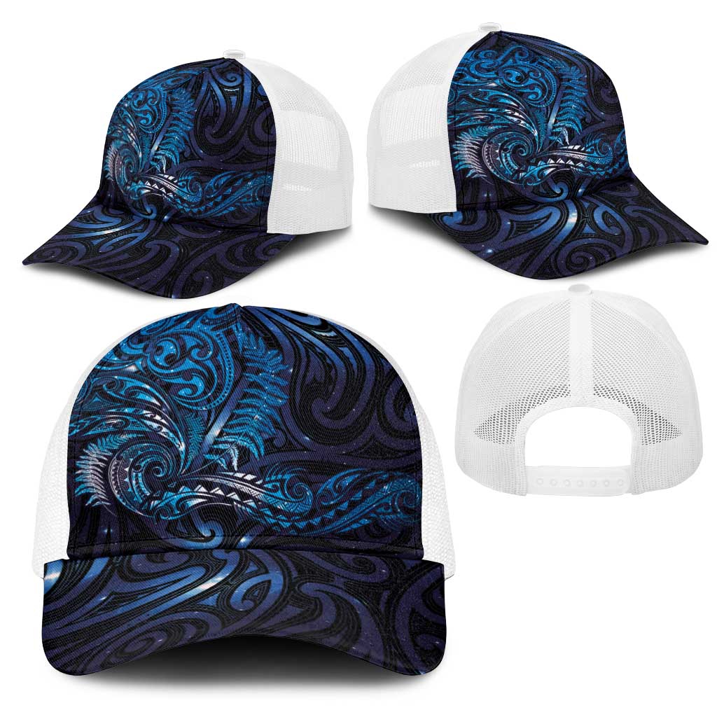 New Zealand New Year-Matariki Mesh Trucker Cap Aotearoa Maori Tattoo Galaxy Sky LT03 - Polynesian Pride