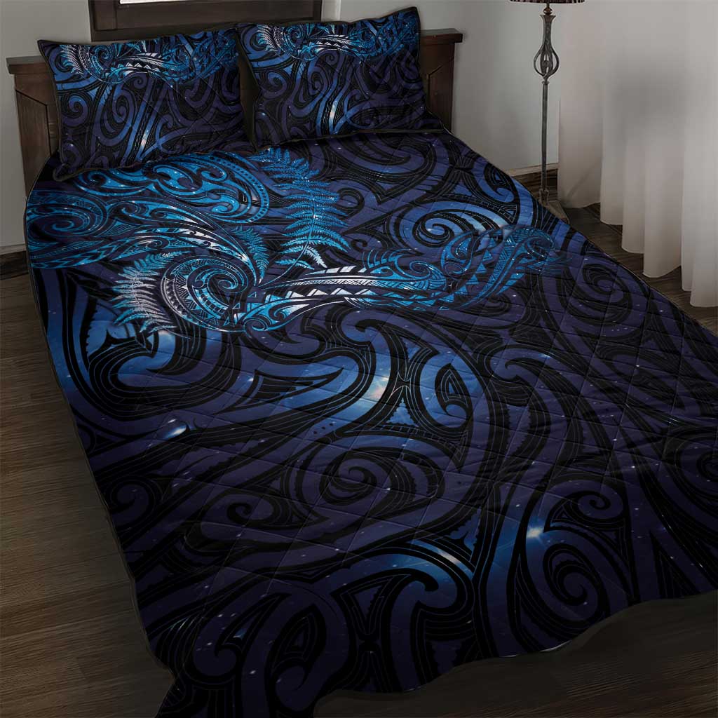 New Zealand New Year-Matariki Quilt Bed Set Aotearoa Maori Tattoo Galaxy Sky LT03 Multicolor - Polynesian Pride