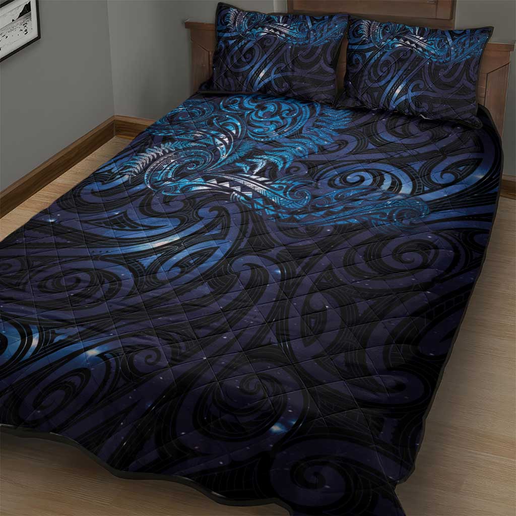 New Zealand New Year-Matariki Quilt Bed Set Aotearoa Maori Tattoo Galaxy Sky LT03 - Polynesian Pride