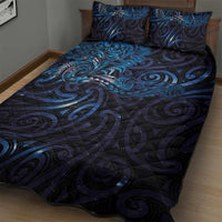 New Zealand New Year-Matariki Quilt Bed Set Aotearoa Maori Tattoo Galaxy Sky LT03 - Polynesian Pride
