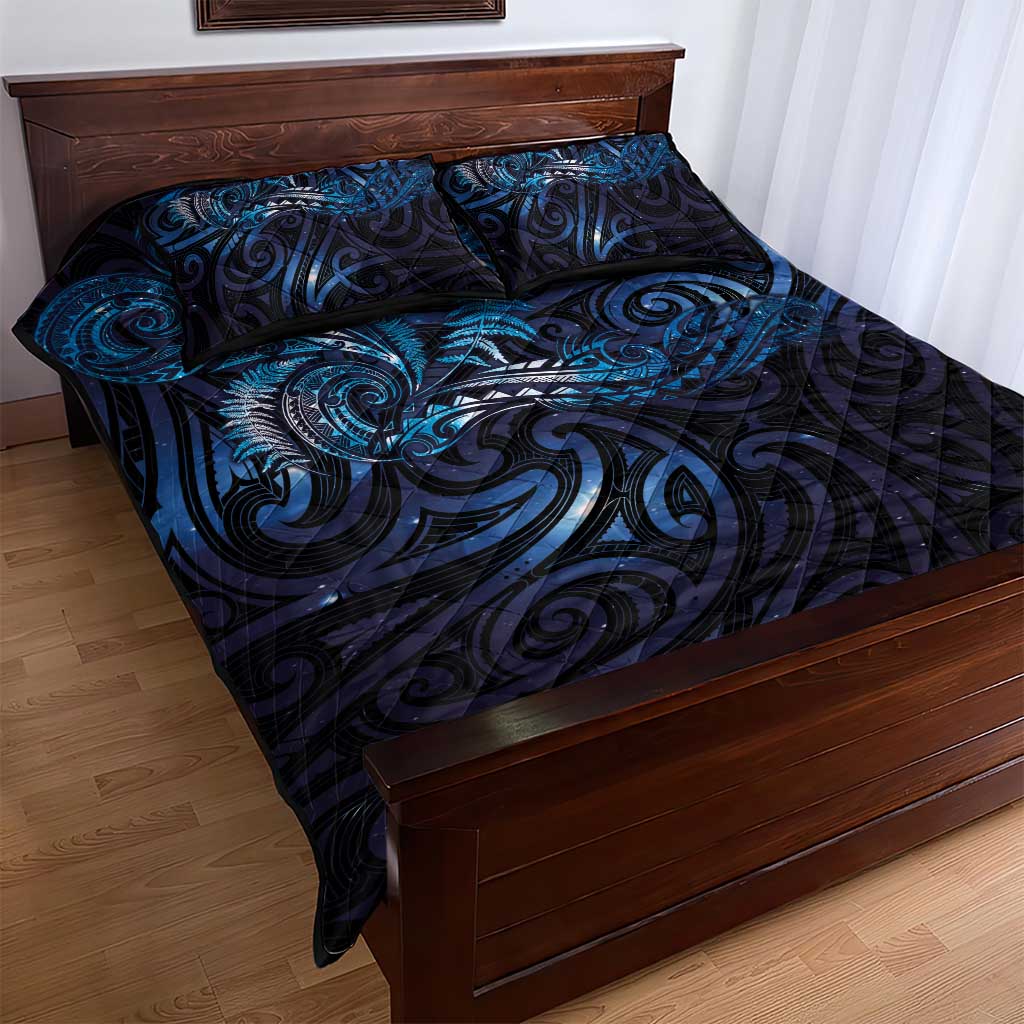 New Zealand New Year-Matariki Quilt Bed Set Aotearoa Maori Tattoo Galaxy Sky LT03 - Polynesian Pride